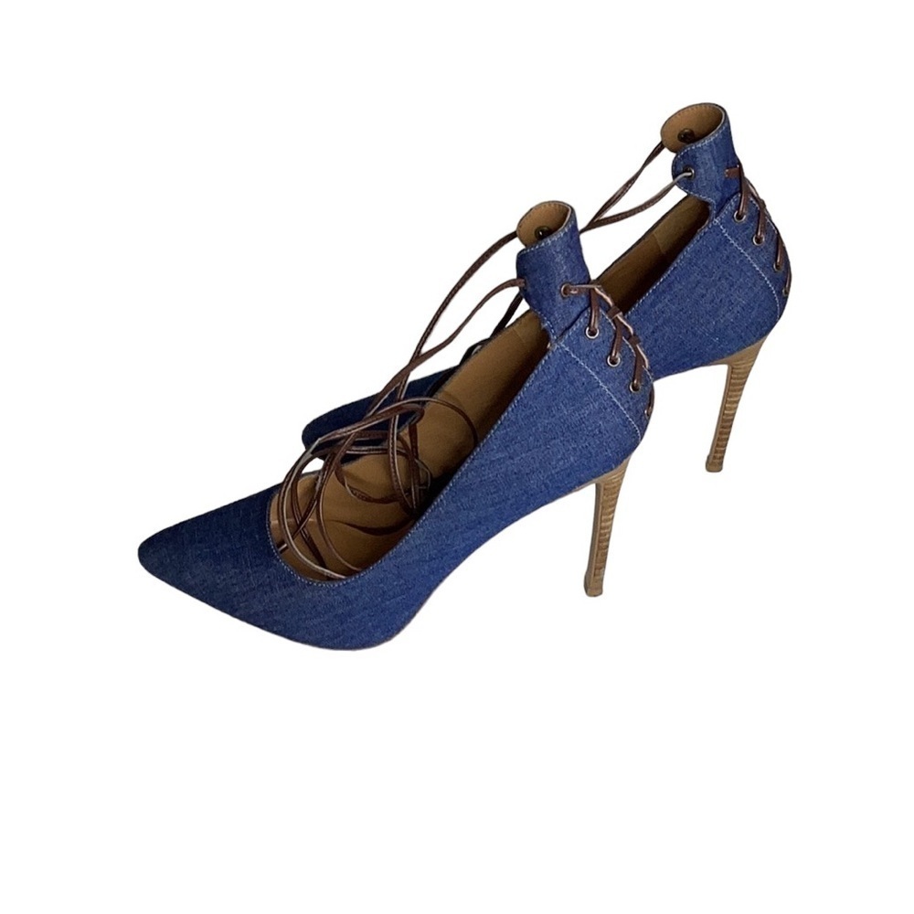 Nine West Nwebba Pointed-Toe pump,  corset-style heel with Slender Ankle, 8M